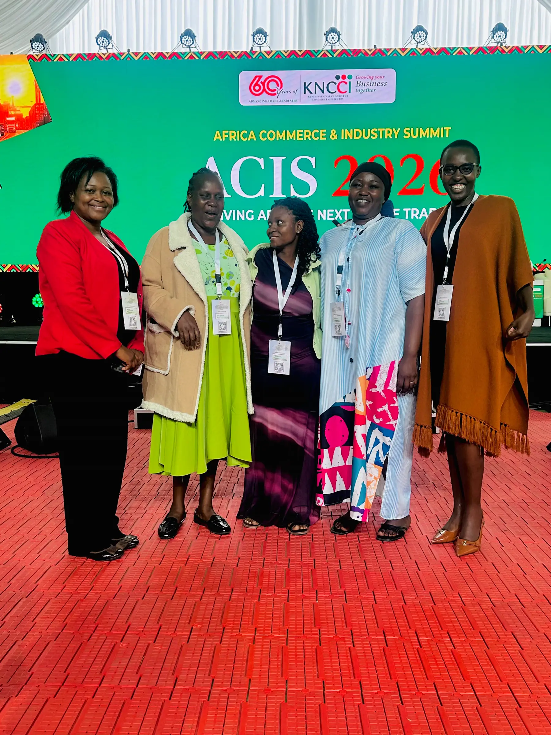 Lake Front Fisheries team celebrating on the ACIS 2026 stage